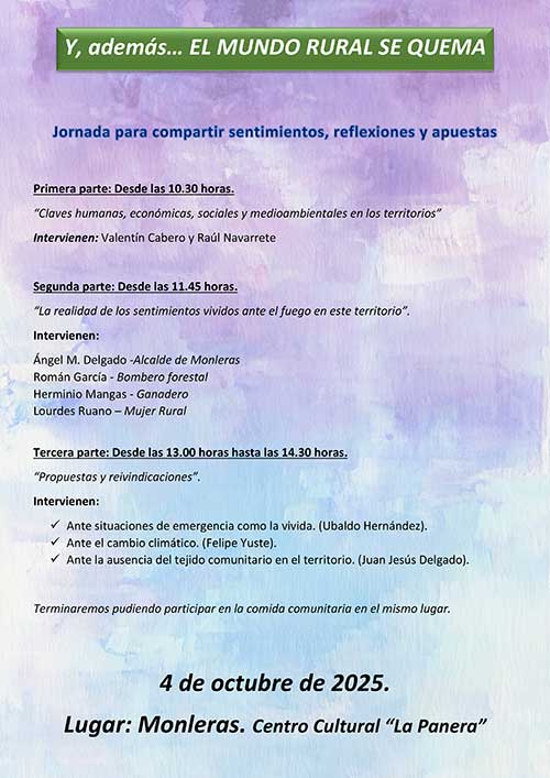 Jornada incendios Monleras programa peque