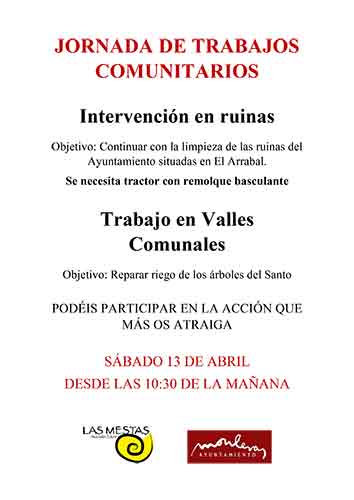 trabajos comunitarios abril peque