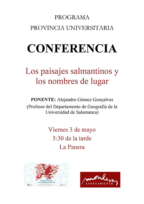 CONFERENCIA PROVINCIA UNIVERSITARIA los paisajes salmantinos peque