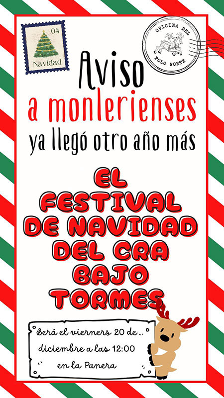 Festival navidad CRA Bajo Tormes peque